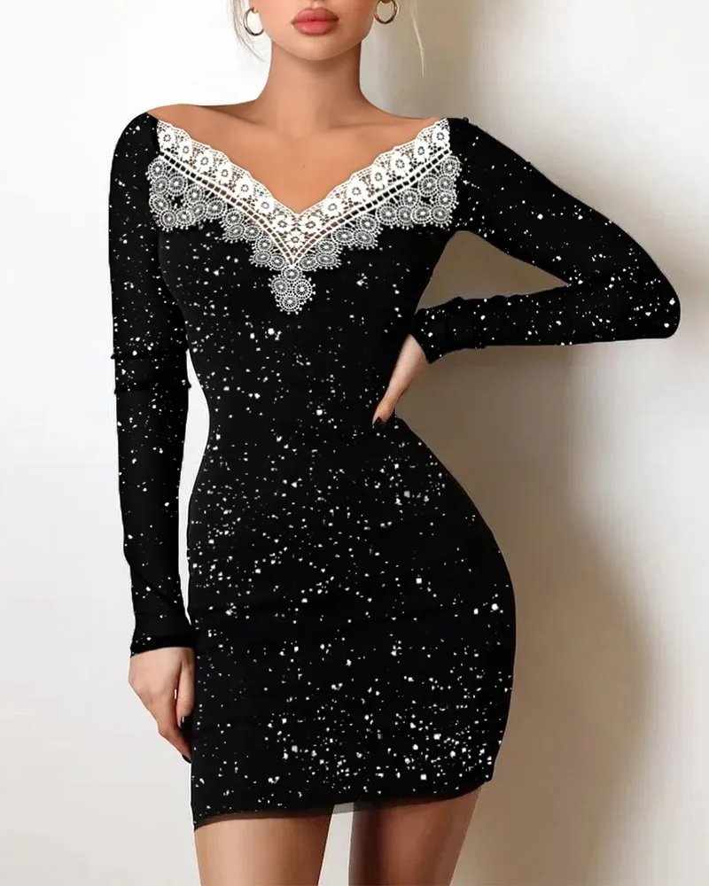 Women's Off Shoulder Sparkly Dress Knitted Mesh Long Sleeve Open Back Ruched Bodycon Sexy Mini Party Dress