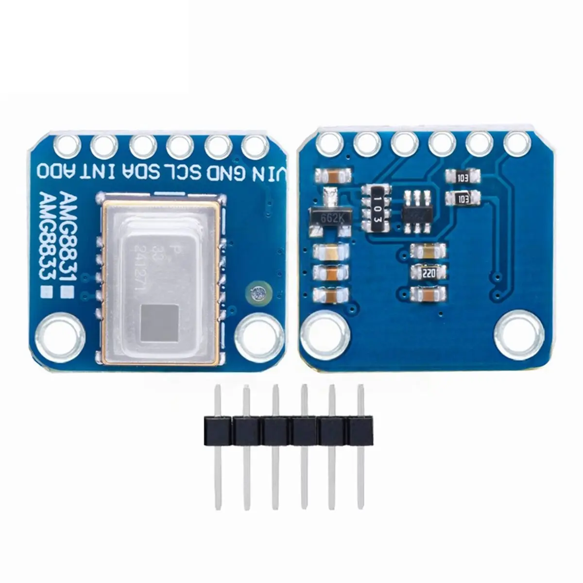 -AMG8833 8x8 Thermal Imaging Module AMG8833 Temperature Sensor 3V-5V Infrared Thermal Camera Array Board for DIY
