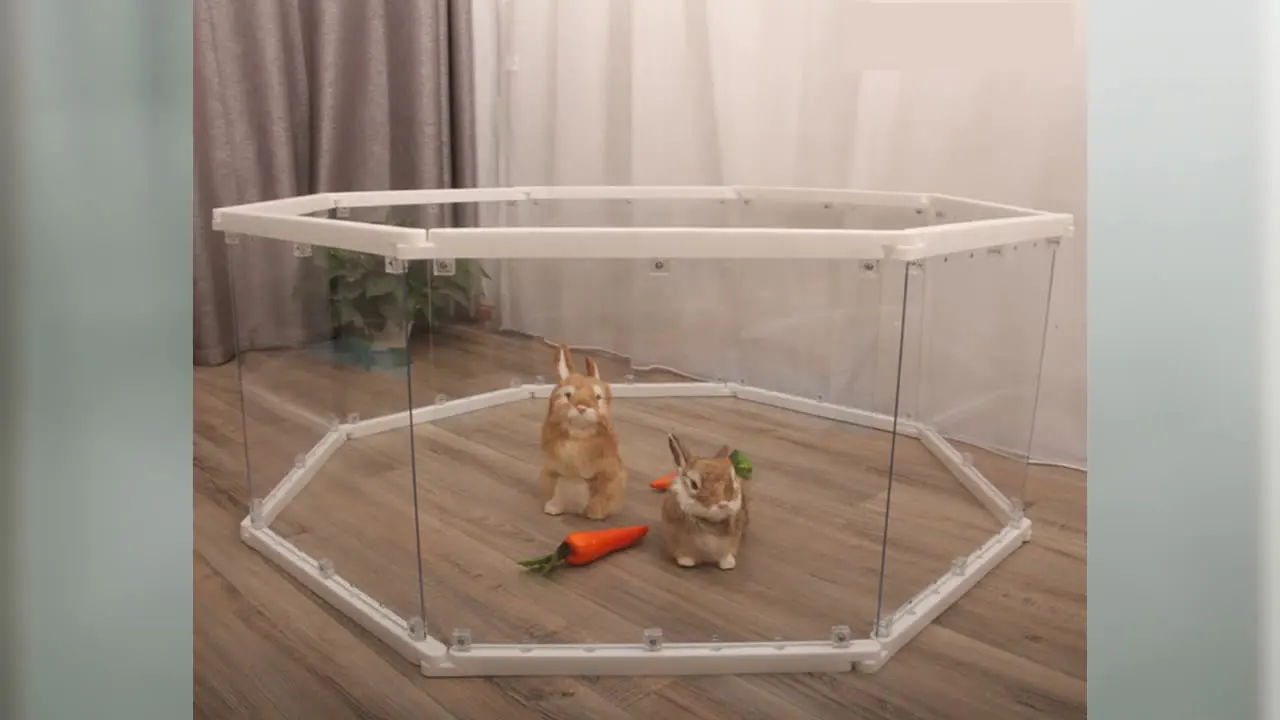 Transparent Fence Indoor Rabbit Cage Rabbit House Rabbit Cage