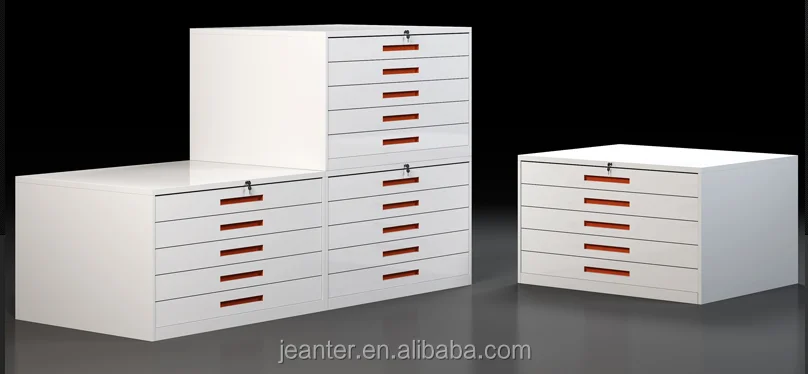 Steel flat furniture 5 drawer map locker A0 or A1 paper