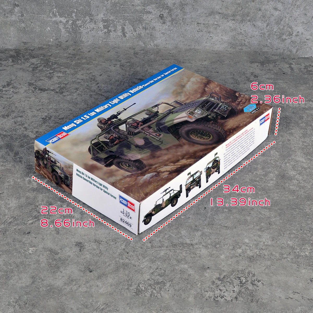 HobbyBoss 82469 1/35 Chinese Meng Shi 1.5t Military Light Utility Vehicle Car Kit Scale Set Static Plastic Military Model