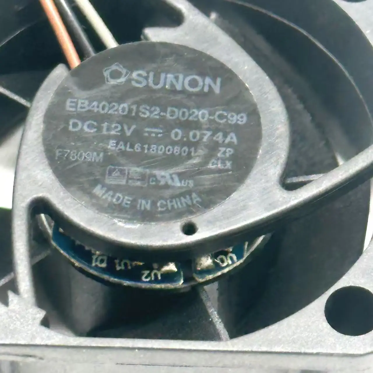 SUNON EB40201S2-D020-C99 DC 12V 0.074A 40x40x20 มม.3 สาย Server พัดลมระบายความร้อน