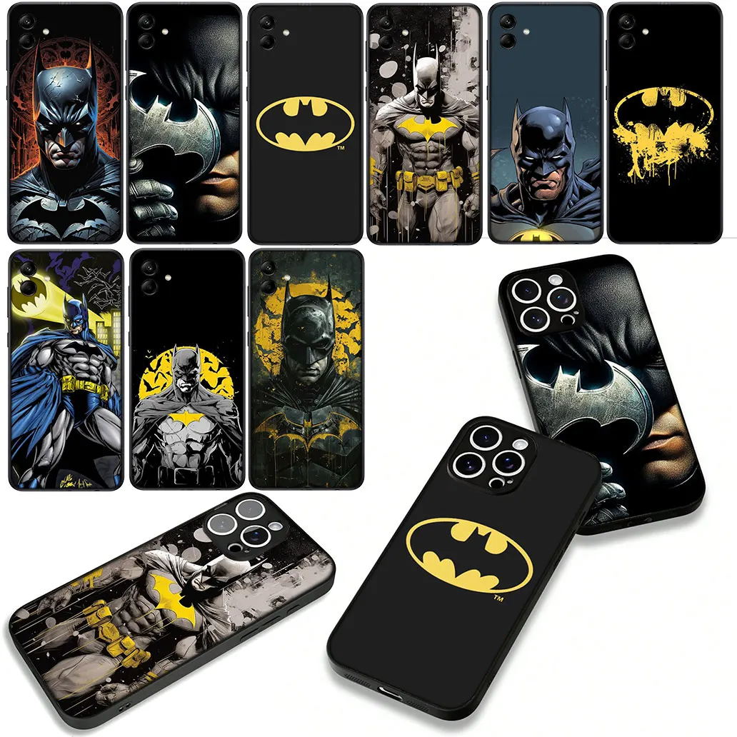 DC Filme Morcegos Homem Batmans para Samsung Galaxy S25 S23 S22 S24 FE Ultra S10 Plus A05 A06 A15 A16 A26 A35 A36 Capa de telefone
