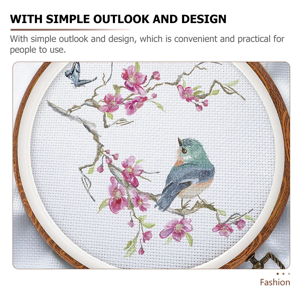 

4Pcs ABS Embroidery Hoop Durable Cross Stitch Accessories Easy Use Sewing Circle Hoops Craft Supplies Plastic Embroidery Hoop