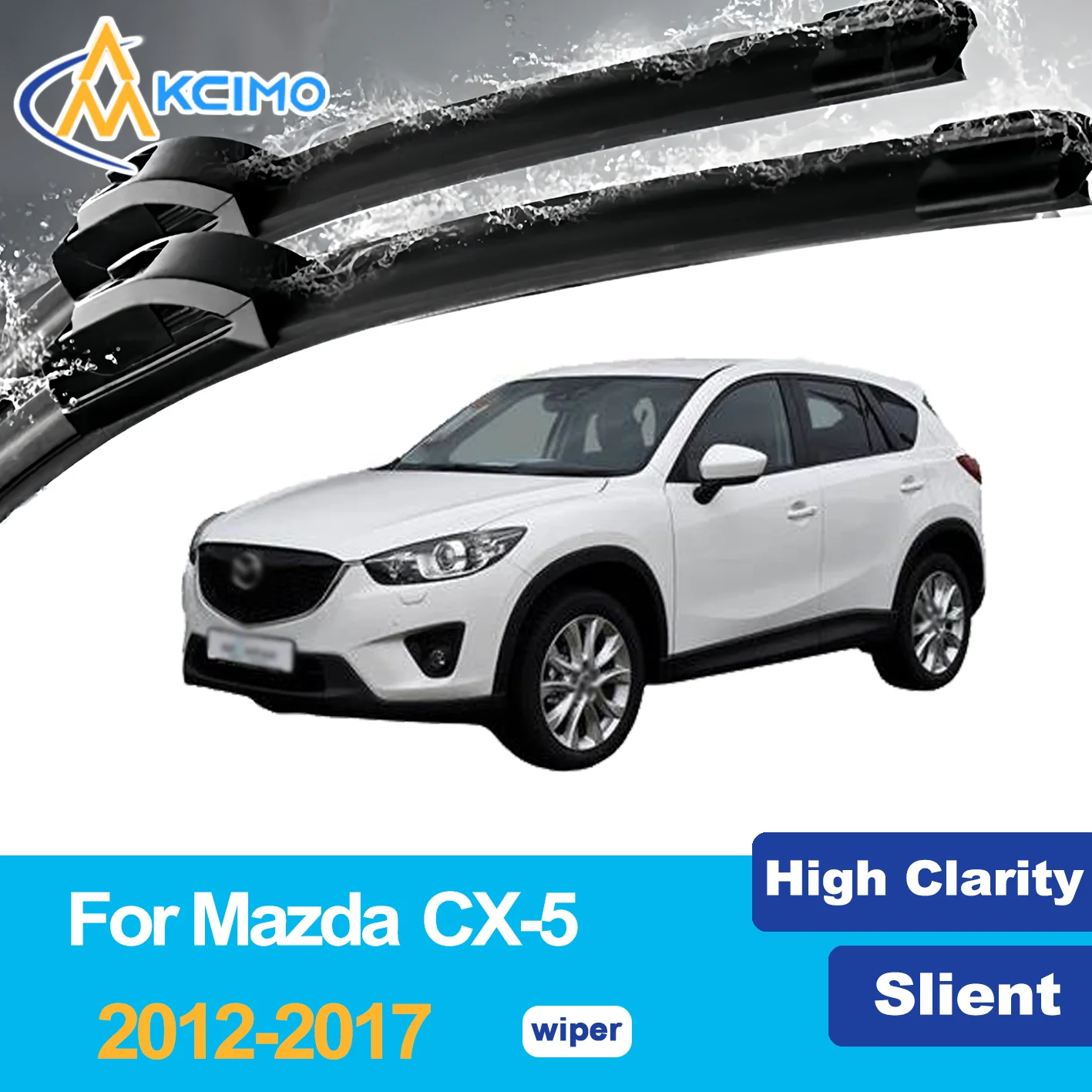 

Front Wiper Blades for Mazda CX-5 2012-2017 2013 2014 2015 2016 2017 Premium Car Windscreen Windshield Window Wiper Accessories