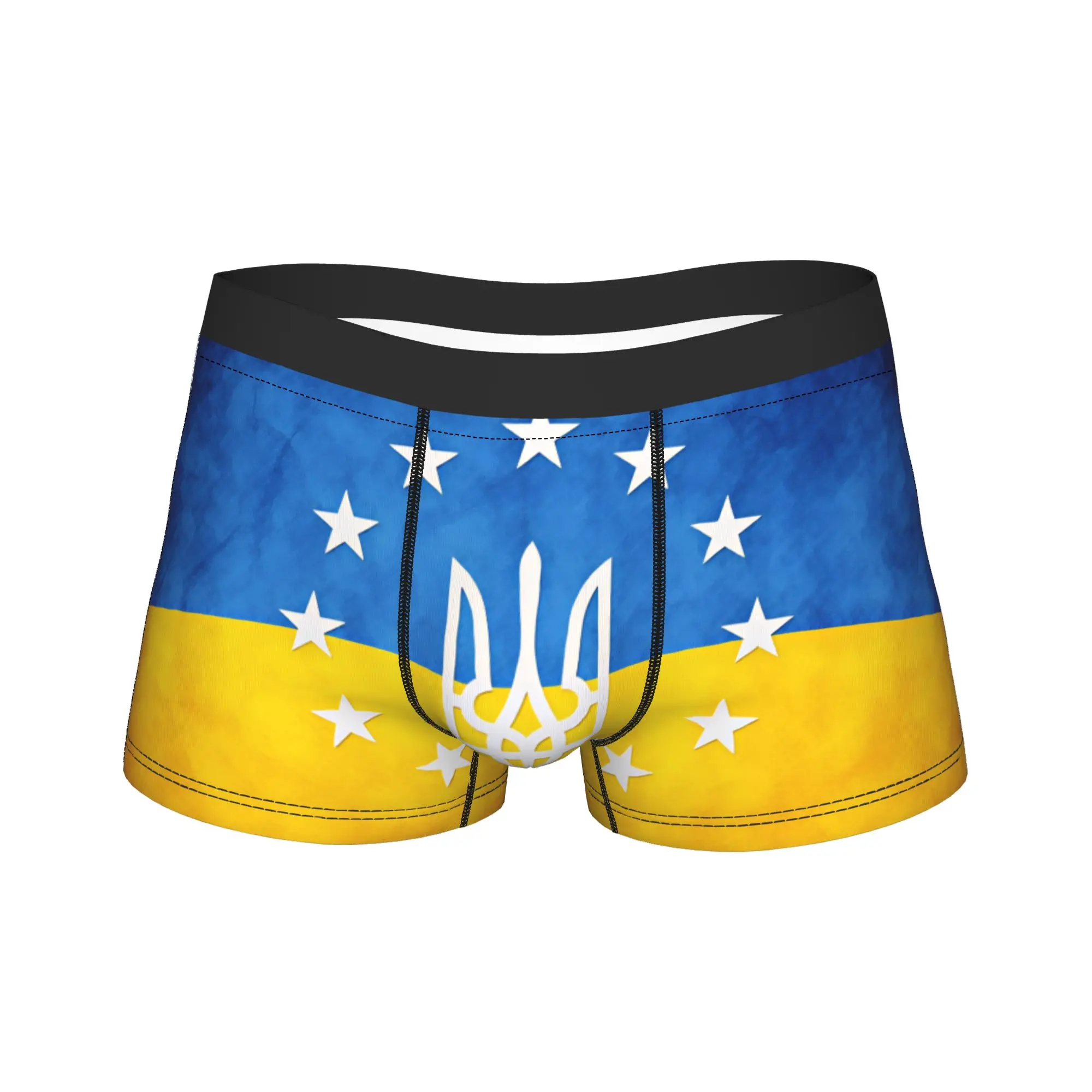 Ukraine Presidential Flag  Shorts Briefs  Underwear Hot Sale Men Comfortable Boxer Shorts Custom Large Size Panties