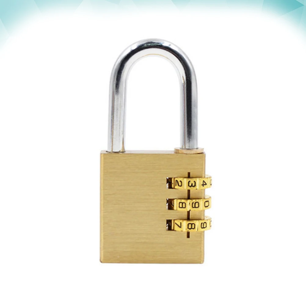 

Digital Code Lock Outdoor Padlock Backpack Combination Luggage Golden for Travel