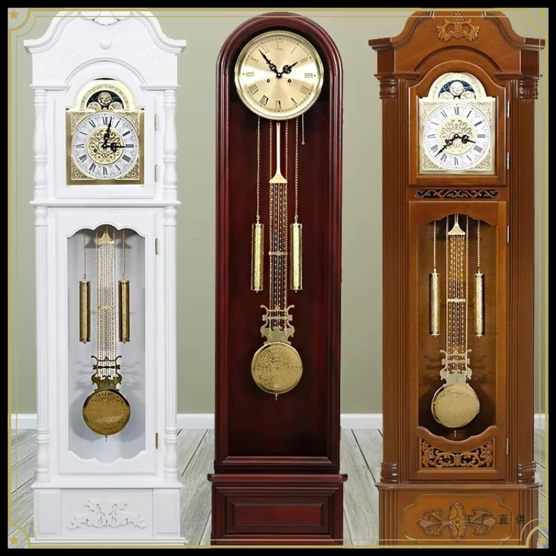 W16-Floor clock, living room, North Star movement, home use, Chinese retro, European vertical