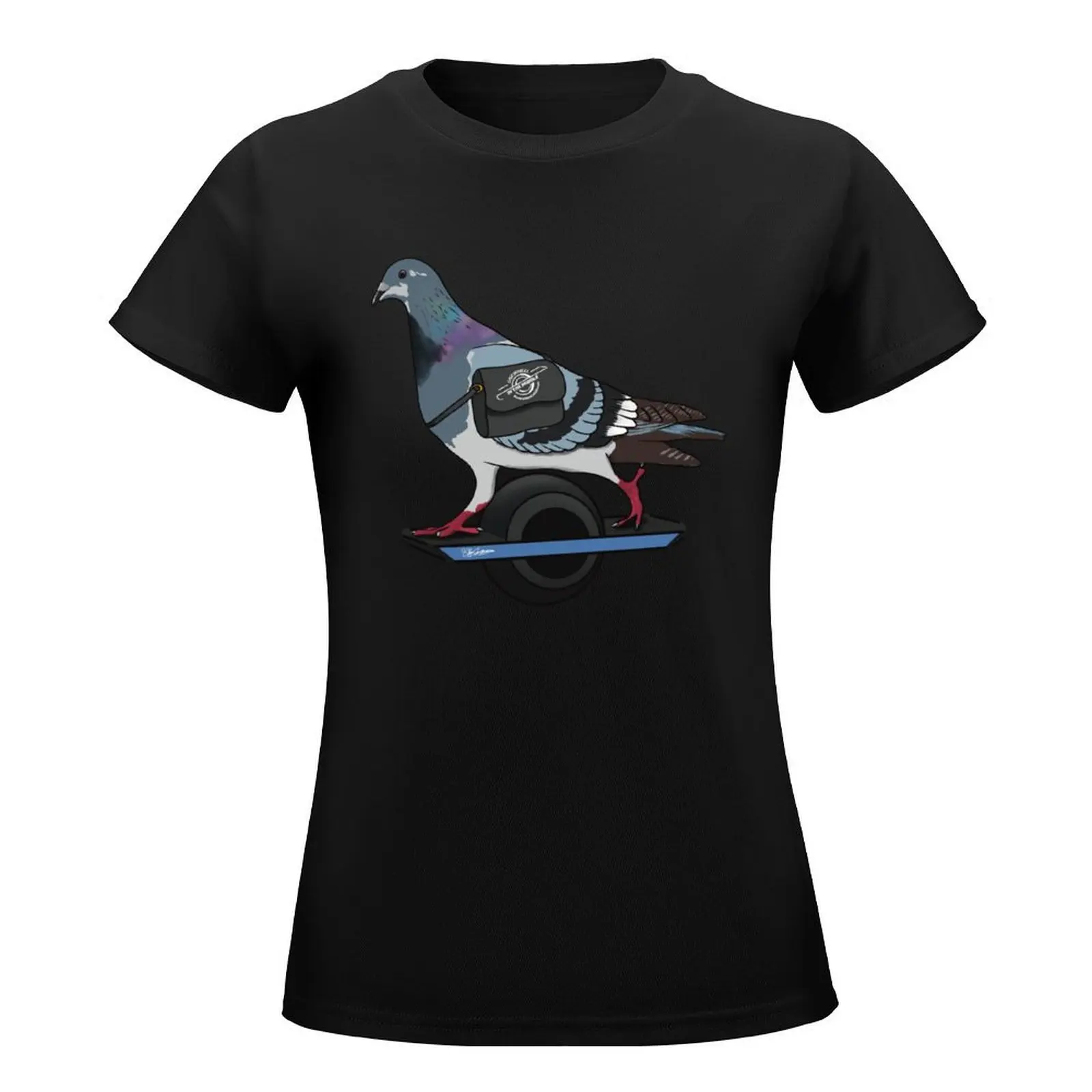 Messenger Pigeon T-Shirt anime clothes tops tees korean Women's clothes