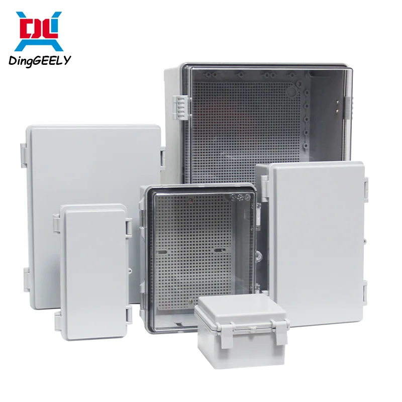 Hot Sales IP67 Waterproof ABS Plastic Box Enclosure Box Gray/Transparent Cover Outdoor Electronics Wholesale Distribution Case
