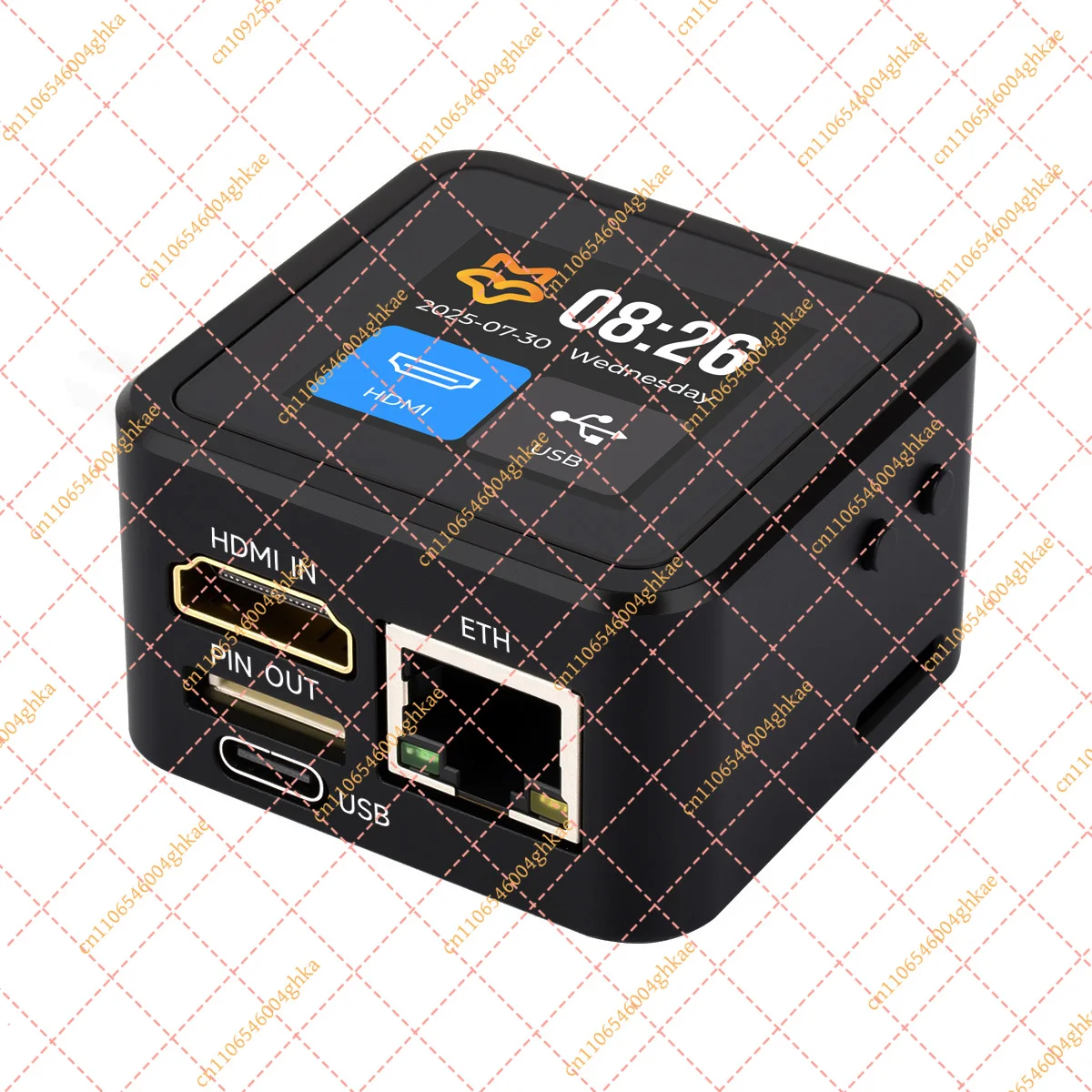 Waveshare Luckfox PicoKVM IP KVM Tool, 1080P@60fps HDMI Video Capture & HID Emulation Remote Controller