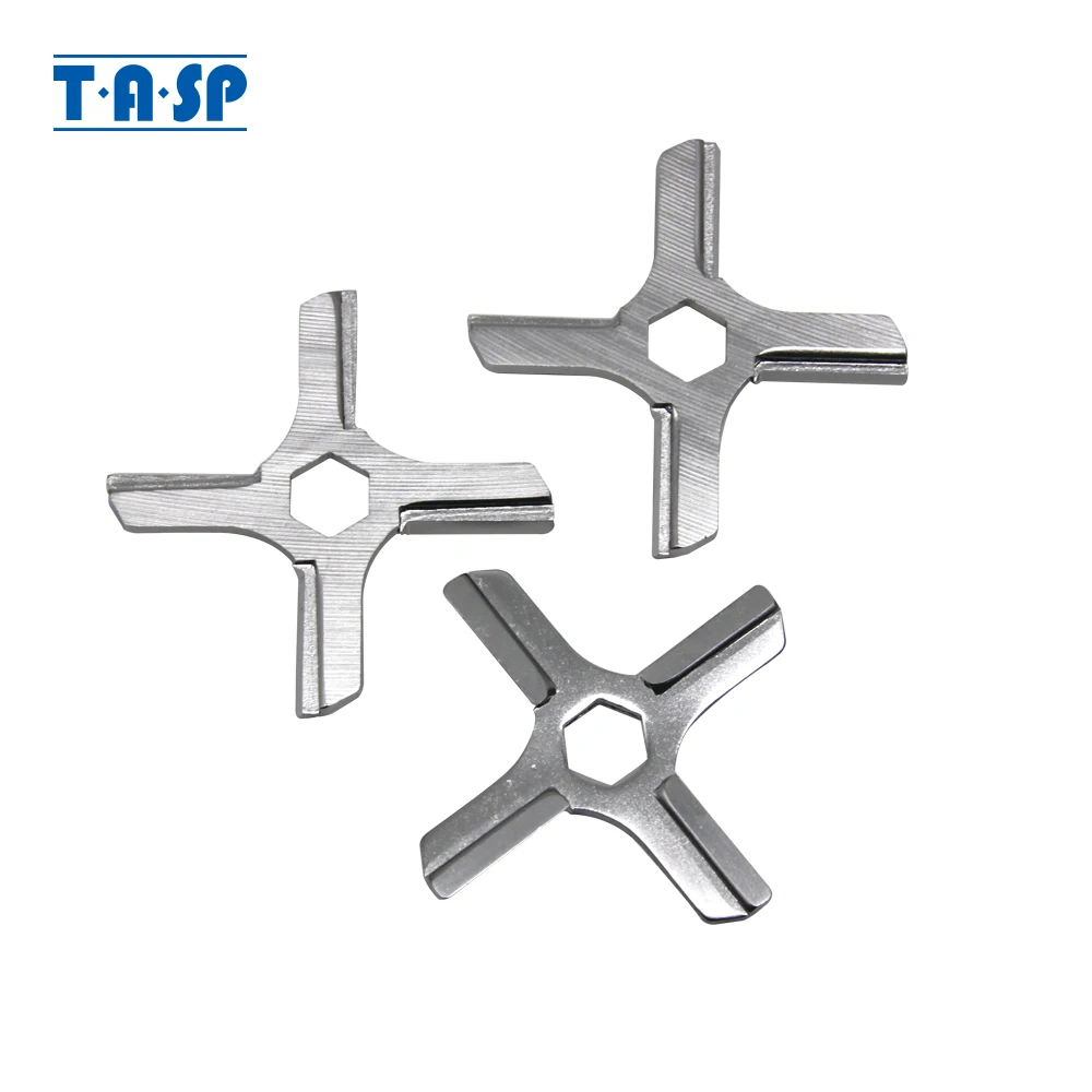 3pcs Meat Grinder Knife Stainless Steel Mincer Blade with Hexagon Hole For Moulinex HV3 KRUPS F402 Daewoo  International DI 1925