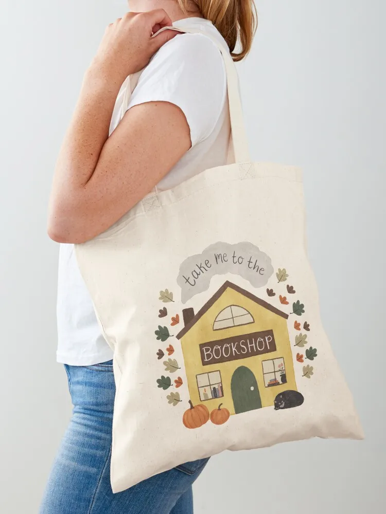 

Take Me to the Bookshop Tote Bag Custom bag bags woman 2025 Women's shopping bag custom fabric