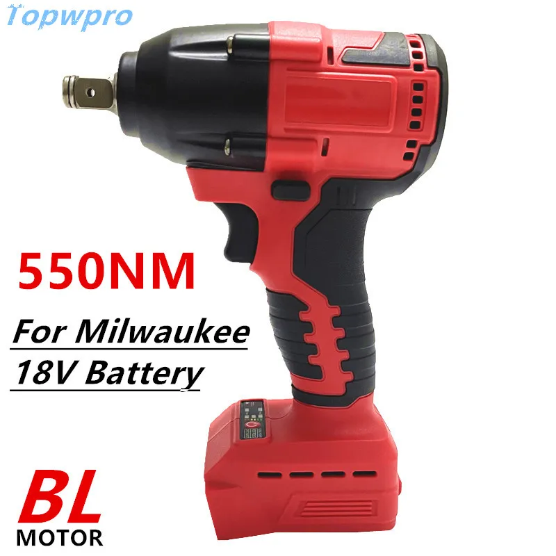 Brushless Electric Wrench Cordless Screwdriver Fit For Milwaukee 18V Battery Drill Service Tool Impact Wrench Repair Car Truck