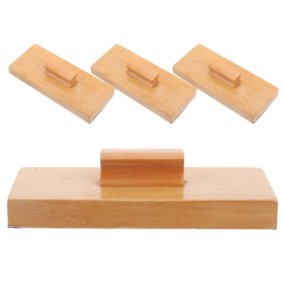 

4Pcs Wood Sanding Block Set 's Percussion Instruments Lightweight Portable Music Education Tool for Hand Eye