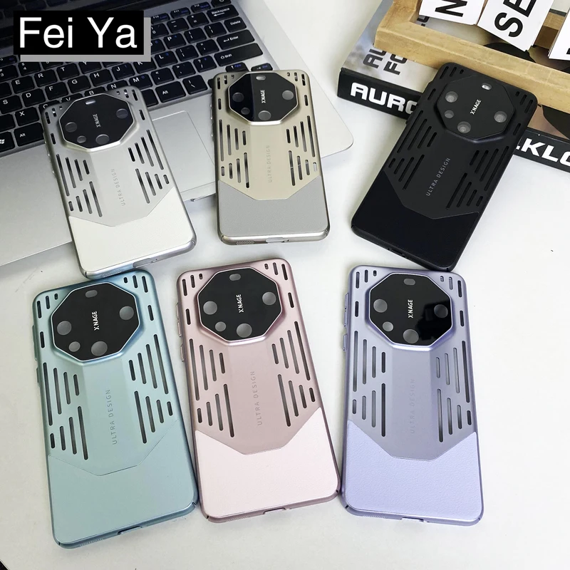 High-end Business Metal Hollow Grandmaster Cooling Phone Case For Huawei P70 Mate 60 50 40 Pro Mate60RS P70Pro P70Ultra Cover