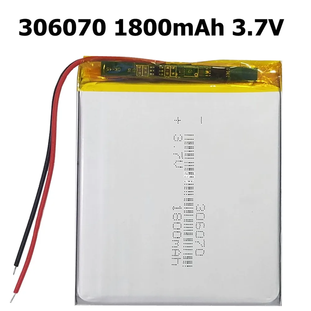 306070 356070 3.7V 1800mAh Battery For PocketBook 4G-15,4K-19 E-book Tablet PC Power Bank Wexler E6005 PSP PDA GPS DVR E-Book