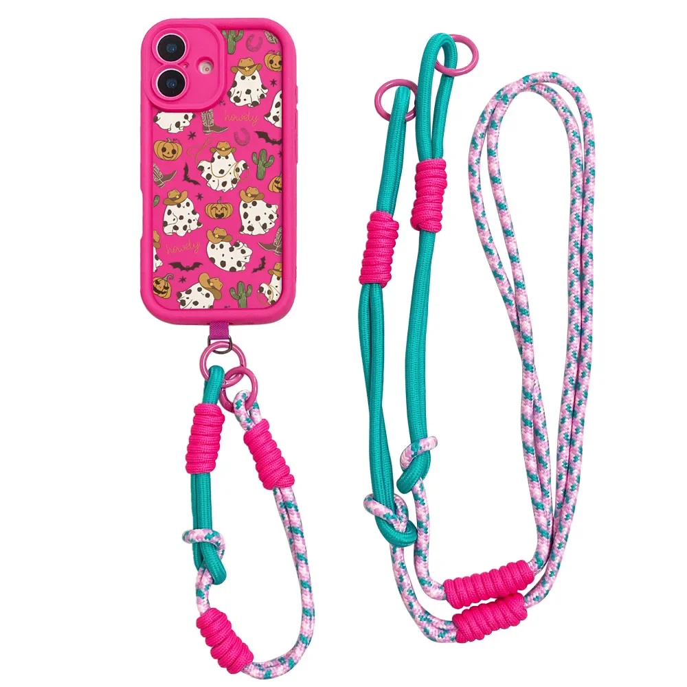 Ypm5Crossbody الحبل طويل RopeCase ل Xiaomi Poco F7 X7 M7 X6 F6 M6 F5 X5 X3 Pro C65 C75 C71 هالوين المعصم سلسلة غطاء الهاتف