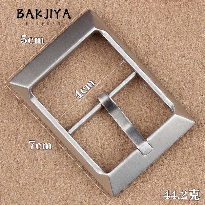 New Pure Titanium Hypoallergenic Rustproof Belt Buckle 40mm Men's Leather Belt Durable Versatile Suit Jeans Waistband Accessory