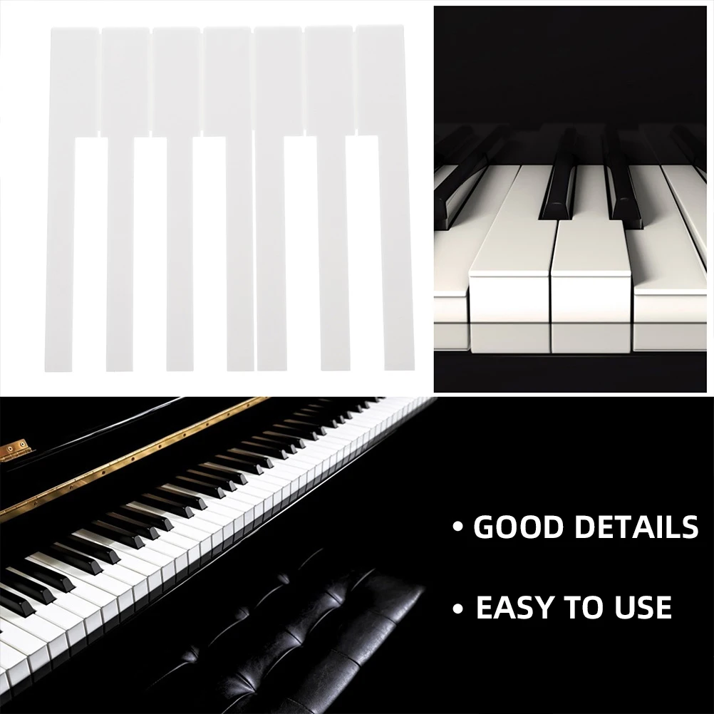 

52 Pcs Piano White Musical Keyboard Instrument Supplies Tops for Keys Tool