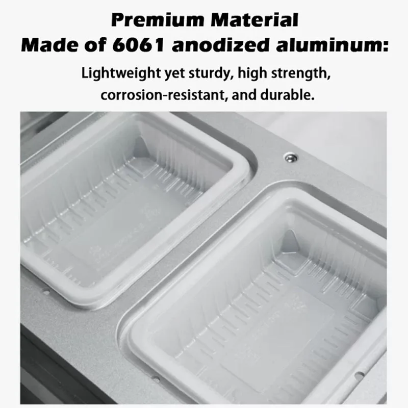 

Commercial Lock Crisper Sealing Machine Takeaway Disposable Lunch Box Manual Tray Sealer 304 Stainless Steel Sealing Machine
