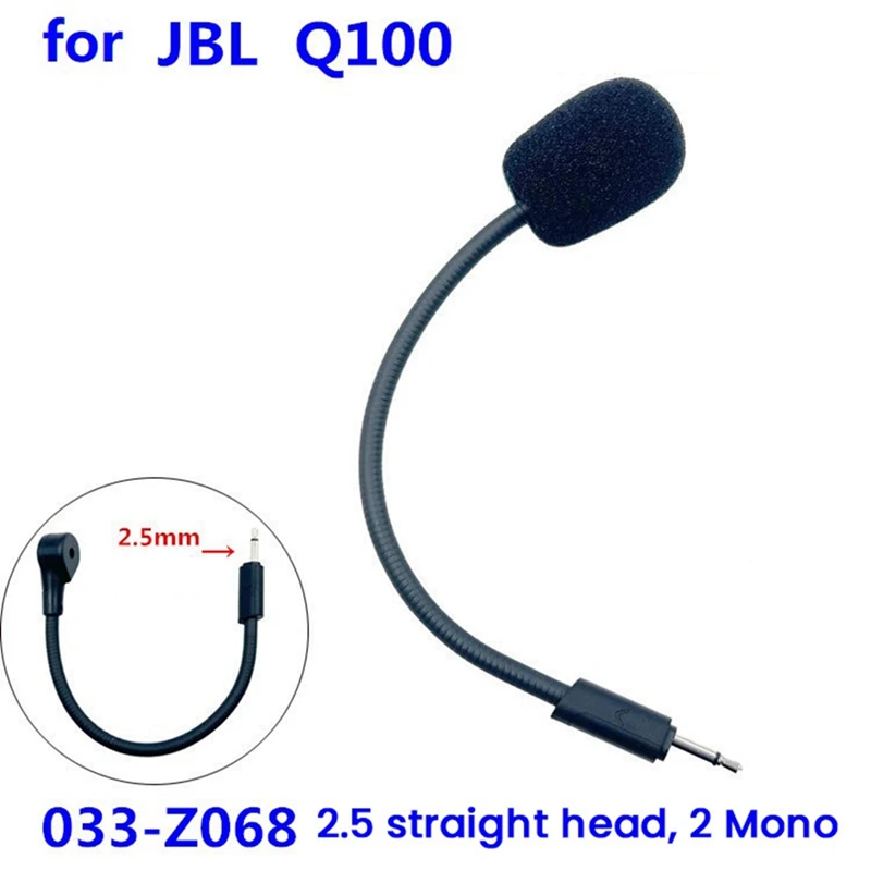 Reemplace el micrófono de 2,5 Mm para JBL Quantum 100 Q100, auriculares para juegos con cable, auriculares para juegos, micrófono