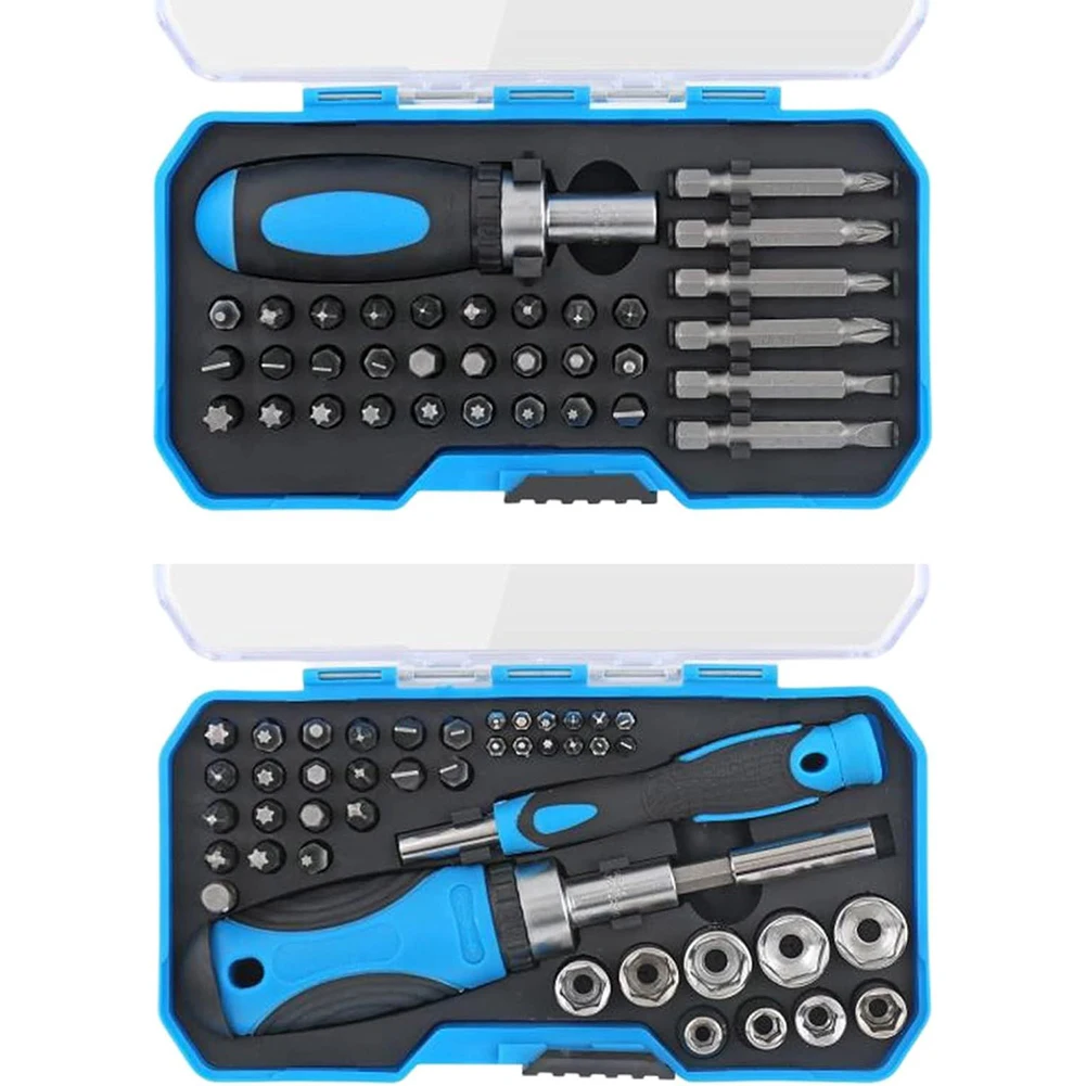 34-in-1 Magnetic Ratchet Screwdriver Set: Versatile Tools For Every Repair Screwdriver Kit Household Detachable Magnetic Sockets