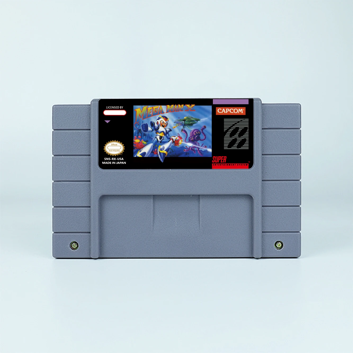 بطاقة ألعاب Mega Man X لوحدات تحكم الألعاب SNES EUR PAL USA NTSC 16bit مع خرطوشة ألعاب الفيديو صندوق البيع بالتجزئة