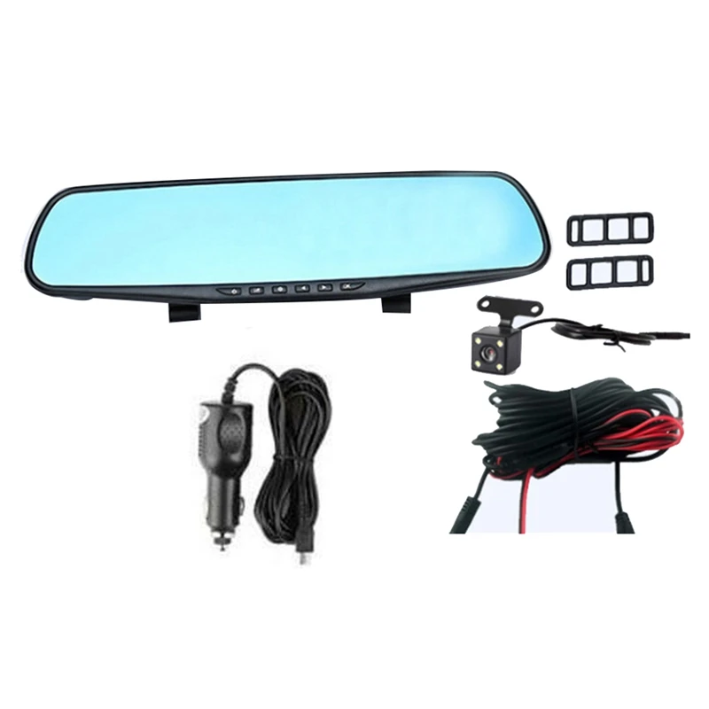 Car DVR Rearview Mirror Car Recorder HD Video Recorder Back-Up Camera Car Recorders Plastic