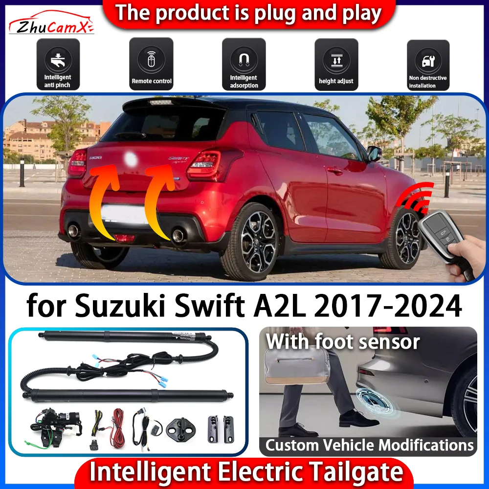ZhuCamX Powered Tailgate System for Suzuki Swift A2L 2017-2024 Automatic Intelligent Electric Trunk Lift Control Kit