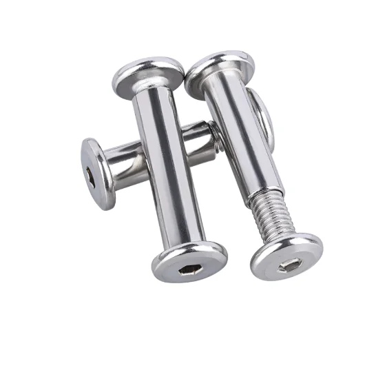 5/10pcs M2 M3,304 Stainless Steel Flat Head Female Rivet Lock Screw Nut Combination Album Docking Account Book Nail Screw rivets