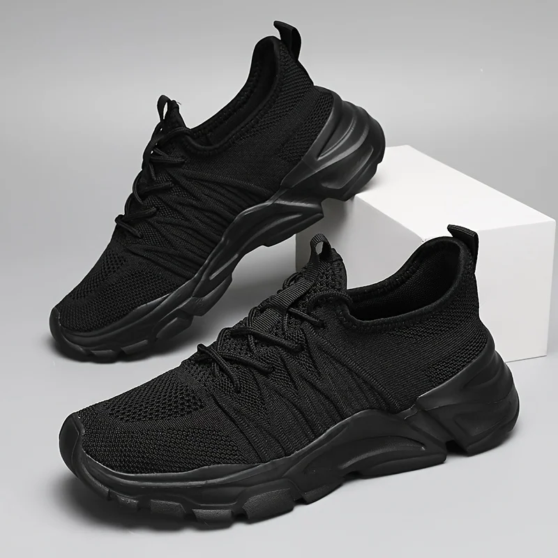 男性ファッションスポーツシューズ軽量メッシュスニーカーランニ - Shock Absorbing Gym Trainers のレビューと価格