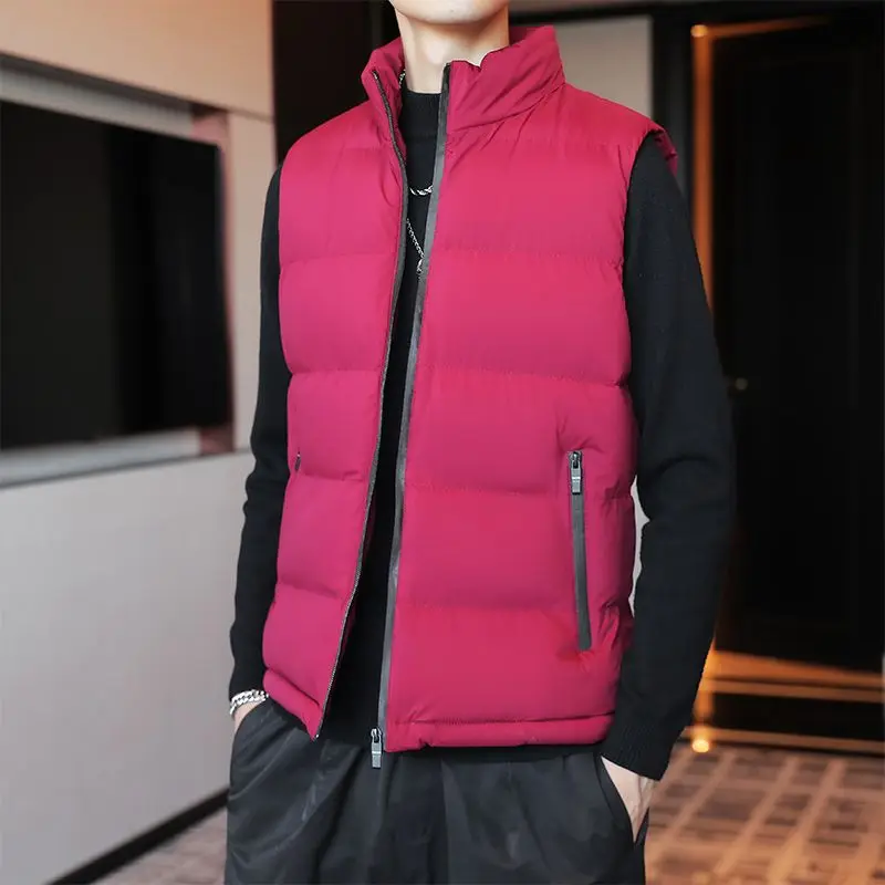 

Heavy Duty Men's Winter Down Vest Thickened Warm Jacket Trendy Casual Blazer for Men's Outerwear