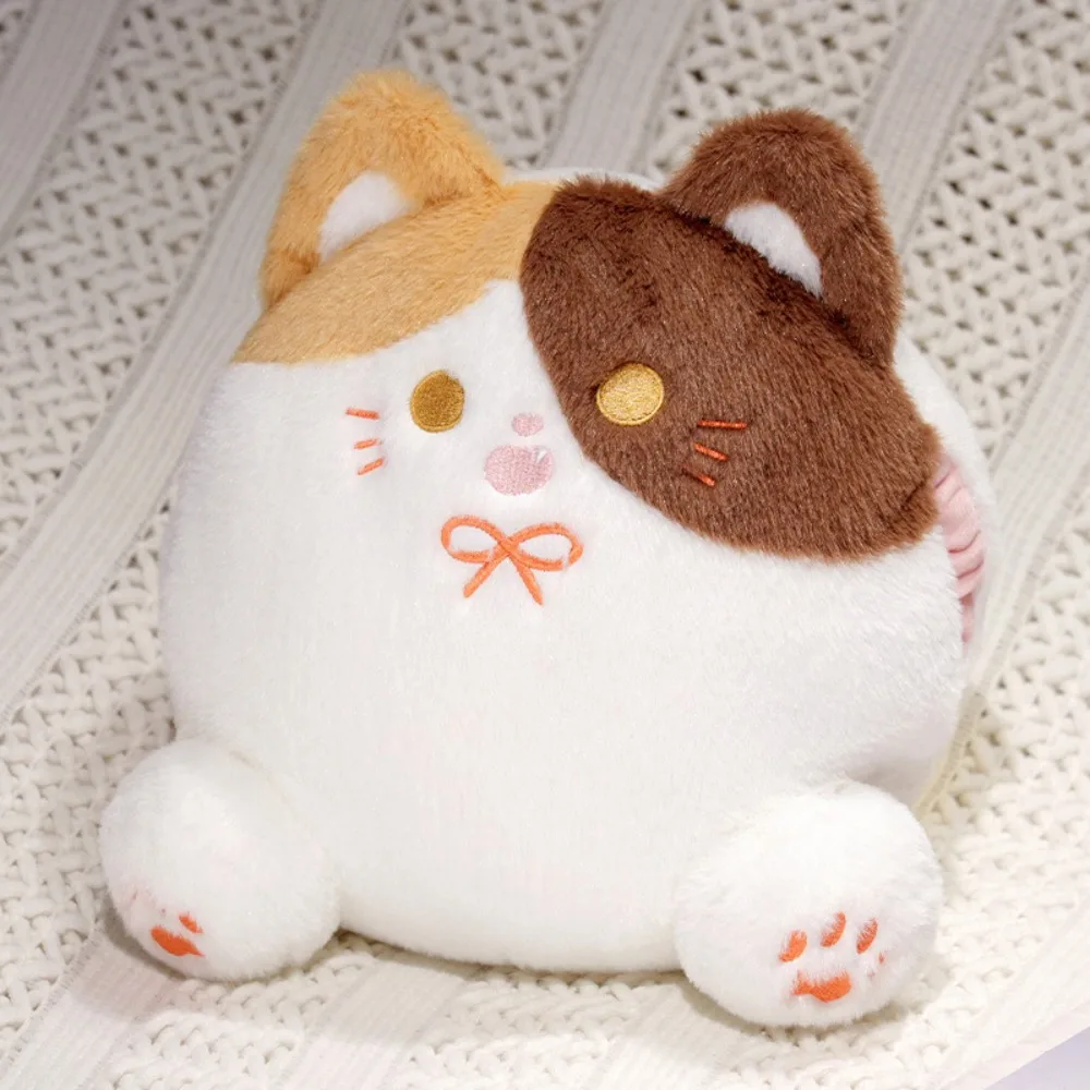 

PP Cotton Calico Cat Plush Toys with Hand Pocket Plump White Cat Plush Pillow Kawaii Smile Black Cat Plush Doll Children Girl