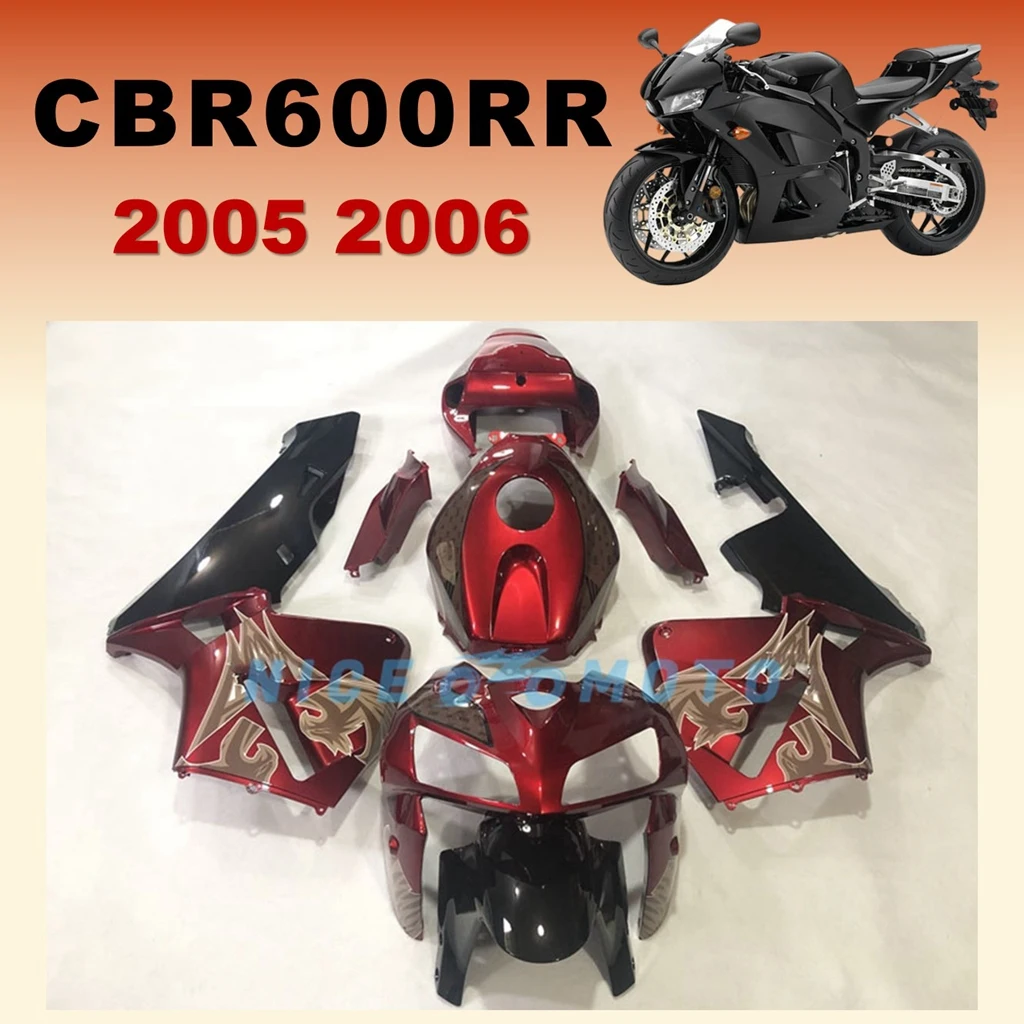 Motorcycle Fairing Kit Fit for Honda CBR600RR 2005 2006 Red Black Special Plastic Injection Bodywork cbr 600rr 05 06