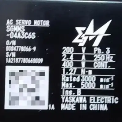 

SGMMS-04A3C6S Brand new Servo Motor，Fast shipping，In Stock，SGMMS 04A3C6S