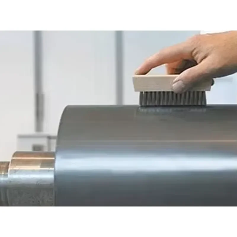 Durable Steel Wire Anilox Cleaning Brush for Efficient Maintenance of Engraved Ceramic Rollers