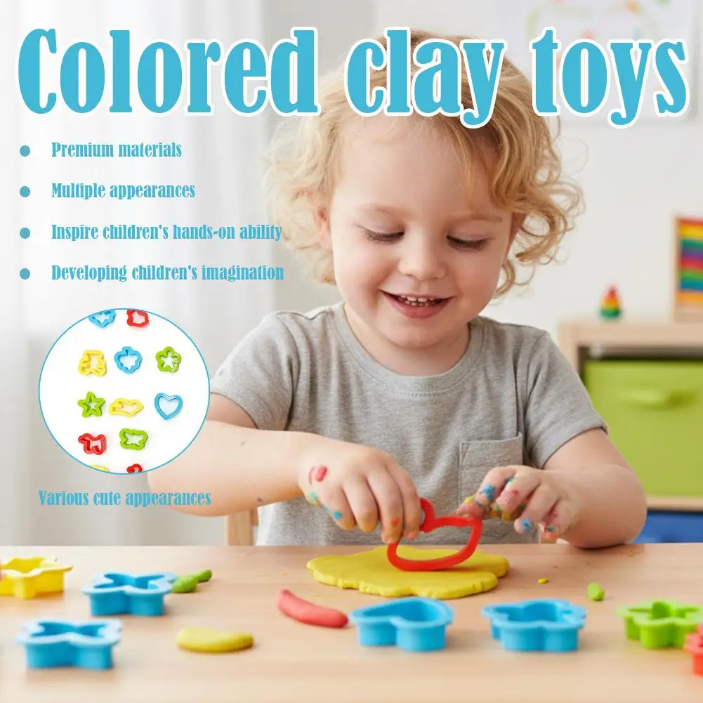 Ferramenta modelo de massa de jogo de plástico kit de ferramentas 3d ferramentas de plasticina 3d conjunto de luxo animais modelo playdough conjunto moldes de argila criança