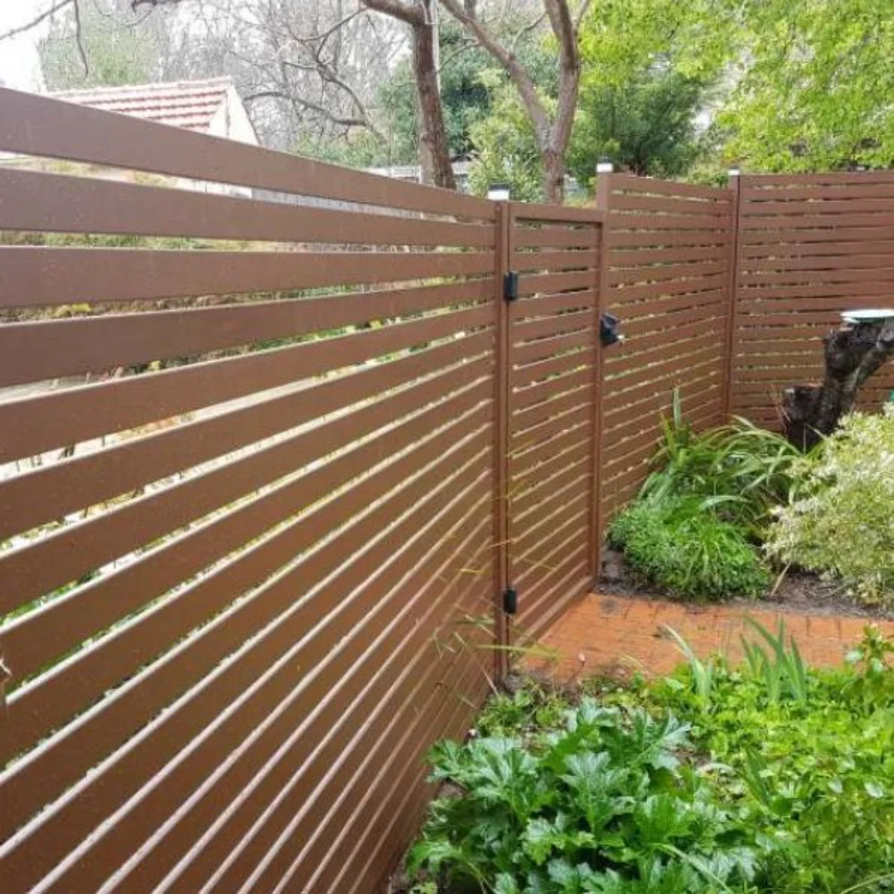 Privacy Fence Panels Privacy Modern Aluminum Security Fence High Quality Aluminum Easily Assembled Classic Metal Garden Fence