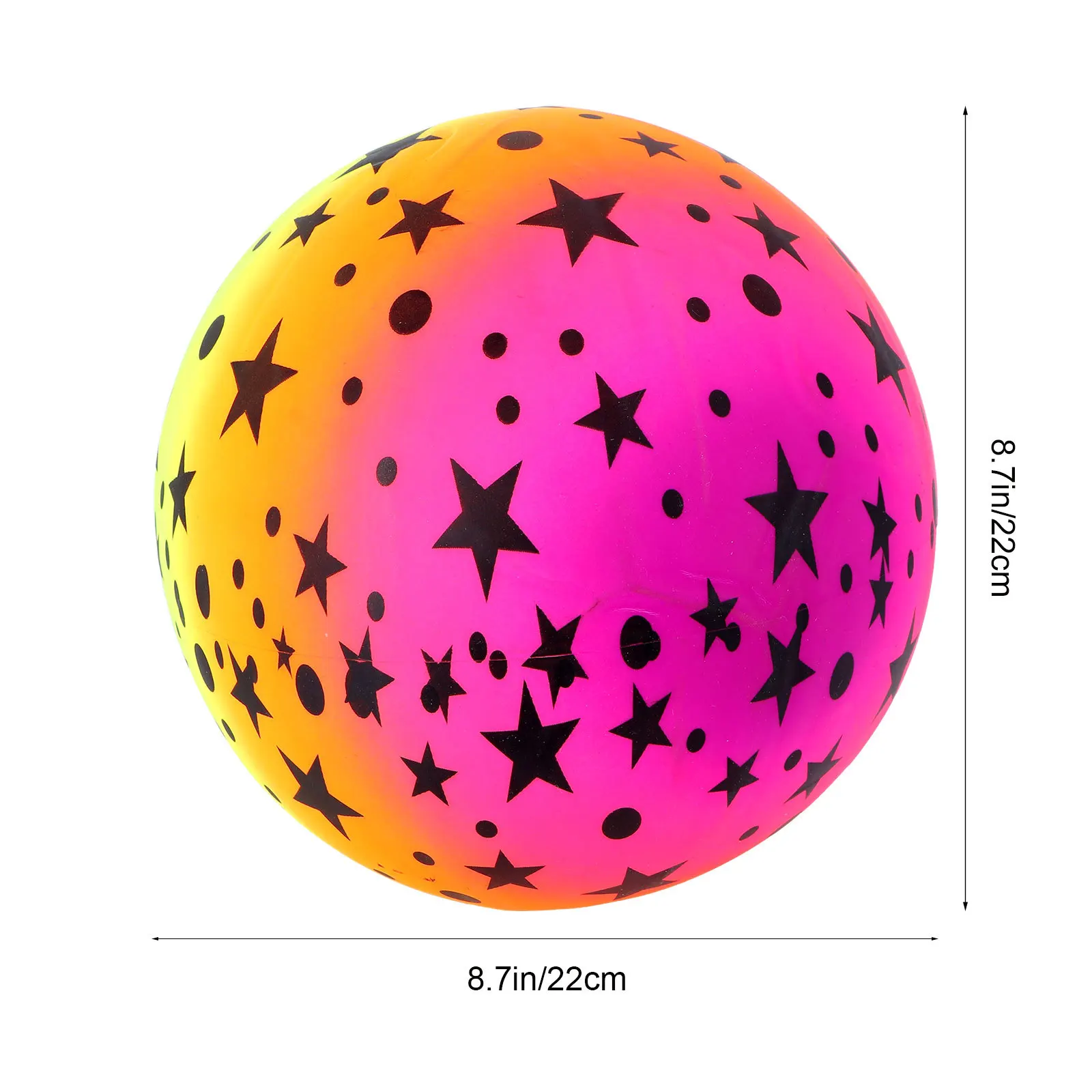 5個入り 22cm レインボービーチボール 厚みのある弾性PVC製プレイボール 子供用 屋内外ゲーム バウンストレーニング スキル開発