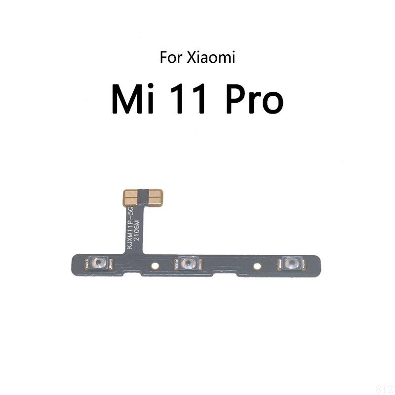 Power Button Switch Volume Mute Button On / Off Flex Cable For Xiaomi Mi 11 Lite 5G 11T Pro