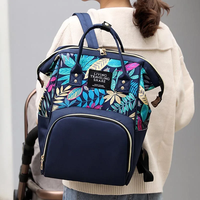 Mommy Bag Backpack Ladies Shoulder Backpacks Large Capacity Mommy Baby Nursing Bags Fashion printing Female Outdoors Backpack