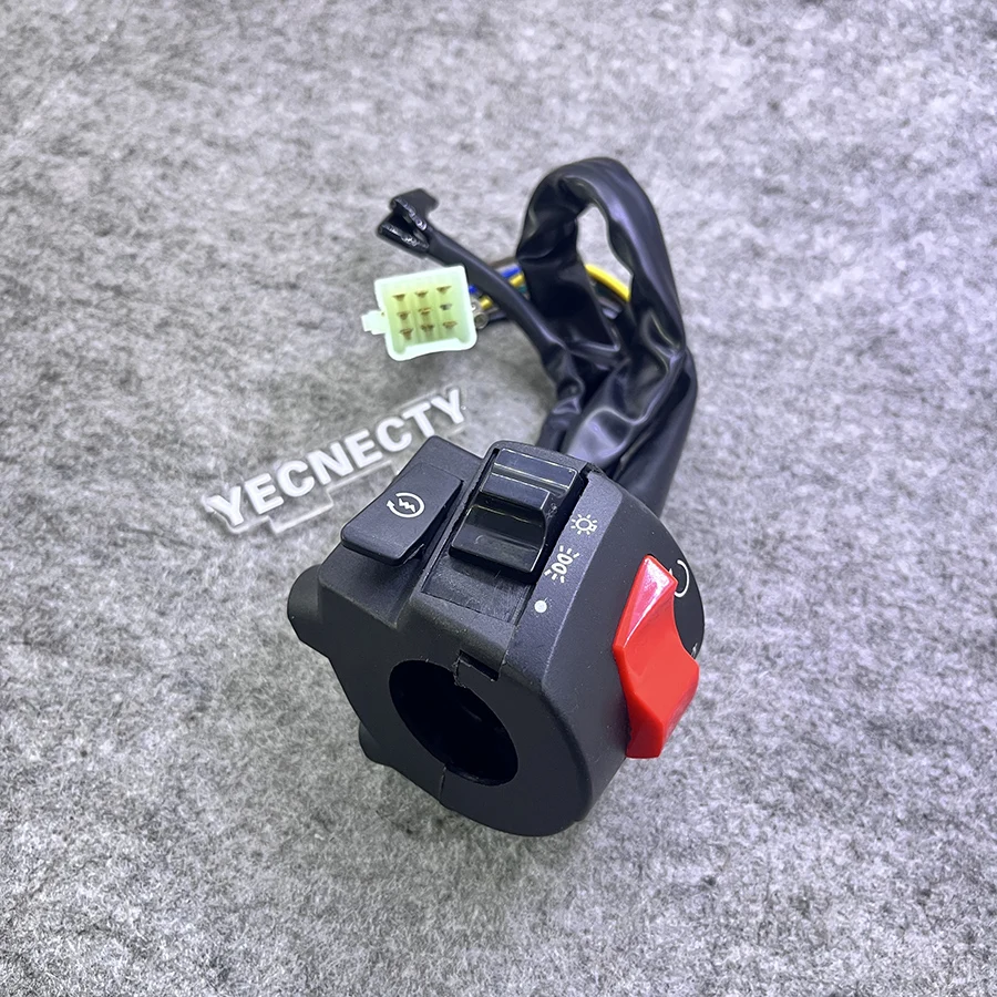 Yecnecty Motorcycle Horn Switch Electrical Parts Scooter Turn Signal Control Button Handlebar Parts For Honda CB400 1992-1998