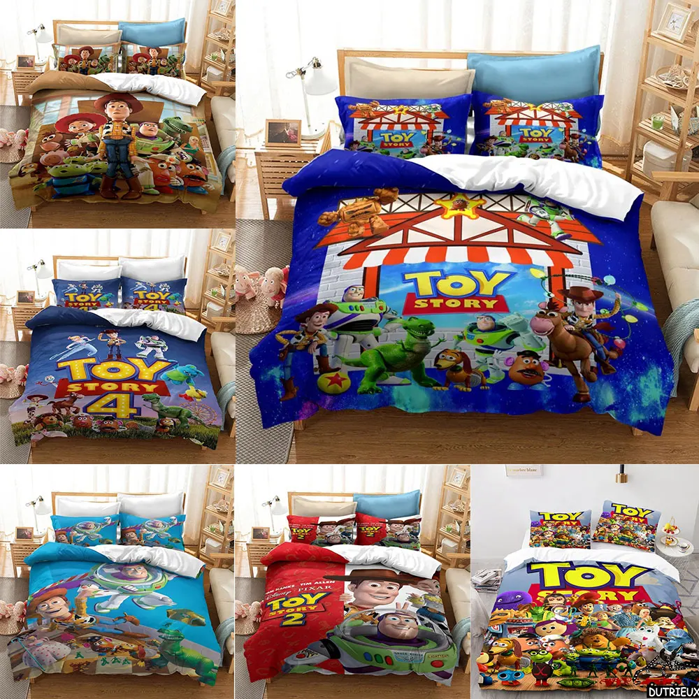 

Toy Story Bedding Sets 3D Cartoon Print Comforter Cover Bed Cover Duvet Cover Pillow Case 2-3 Pieces Sets Bedroom Decoration