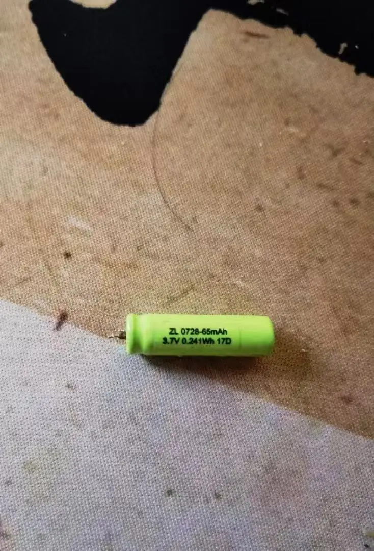Brand new genuine 90270 3.7V 65MAH capacitive lithium rechargeable battery with high capacity cylindrical full capacity