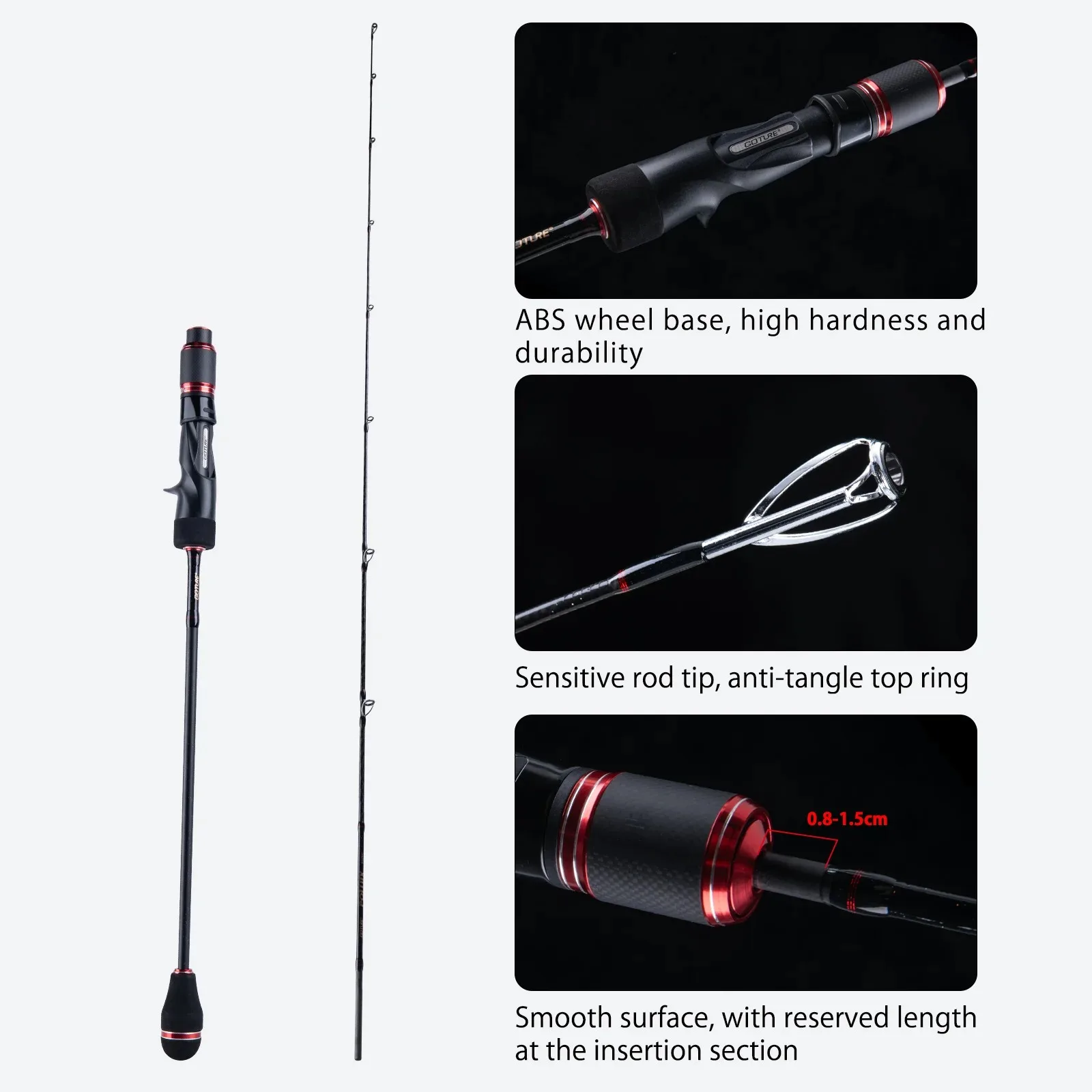 Caña Slow Jigging Goture POLLUX – Carbono ultraligera con anillas Fuji