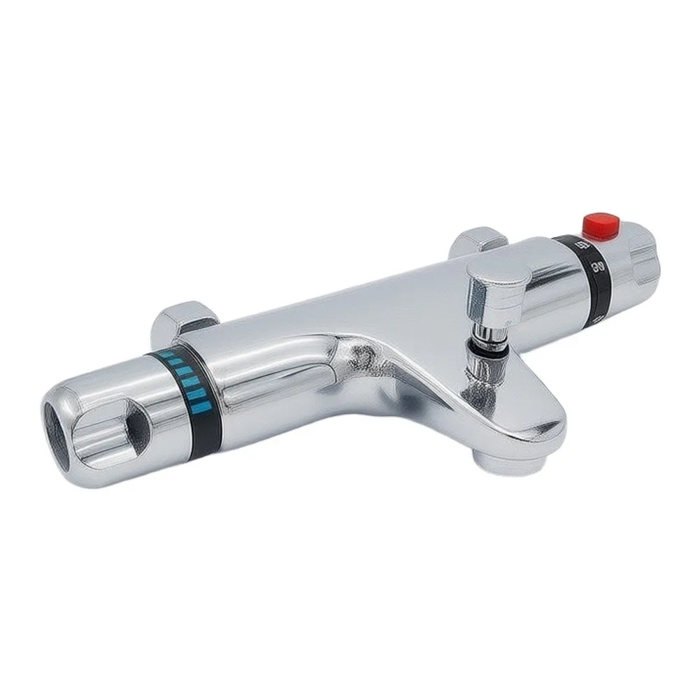 Brass Mixing Valve Thermostatic Shower Mixer For Daily Hot Bathing Intelligent Temperature Balance Solid Brass Construction