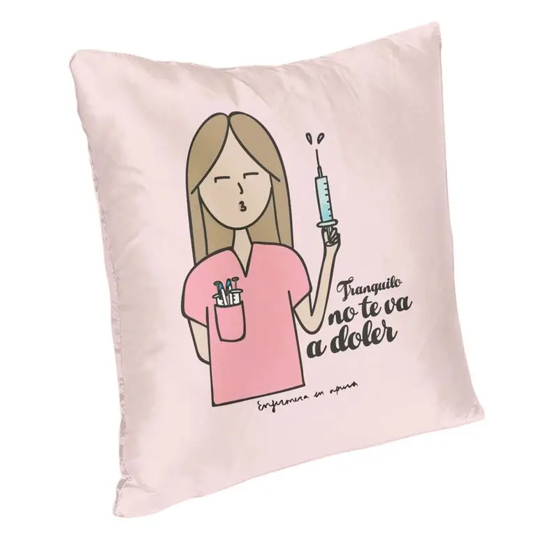 Enfermera En Apuros Doctor Nurse Medical Cushion Cover Double-sided Throw Pillow Case for Sofa Cool Pillowcase Home Decoration