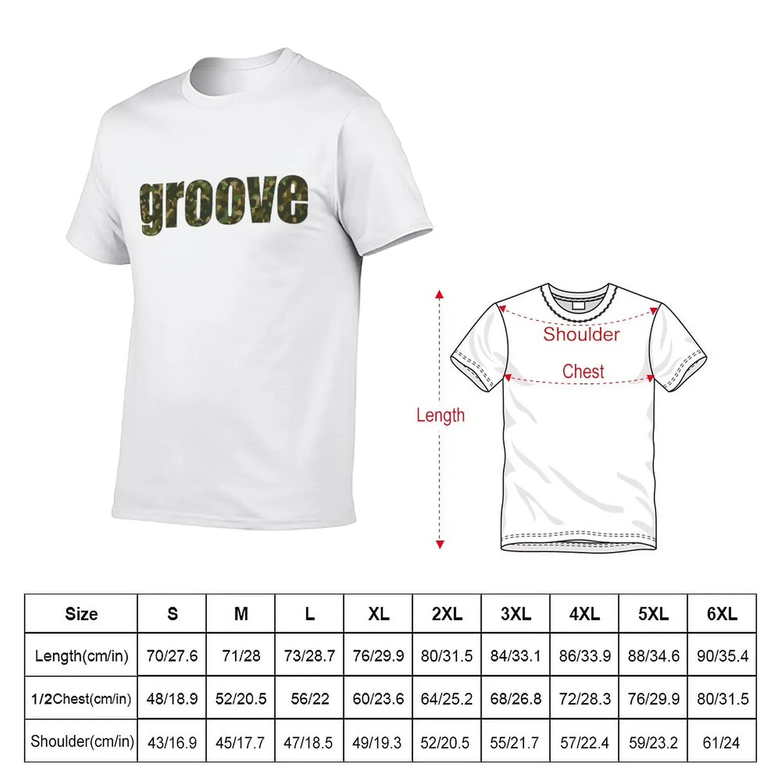 New camo groove T-Shirt aesthetic clothes sports fan t-shirts cute tops mens funny t shirts