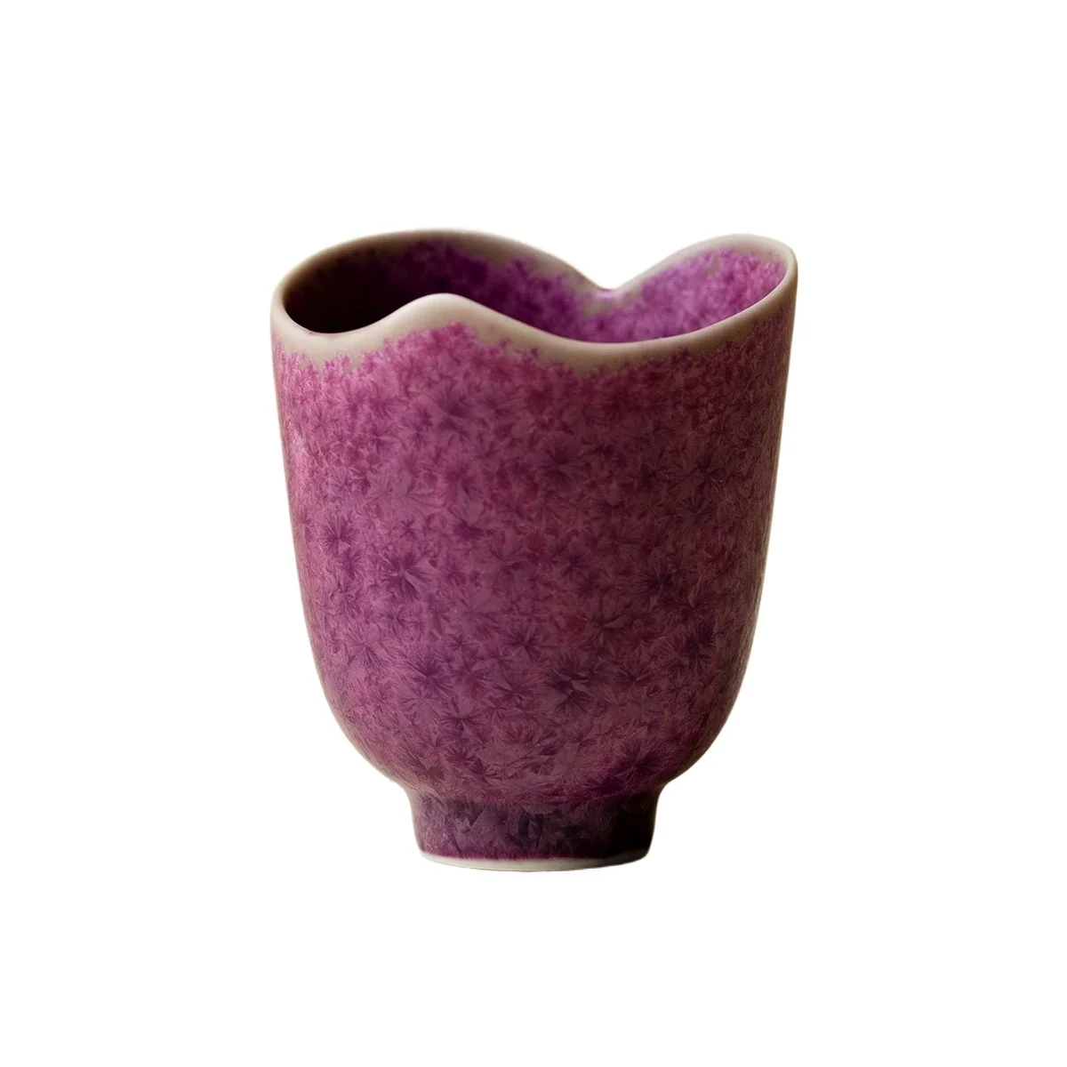 Kiln Transformation Ice Crystal Glaze Purple Ceramic Master Tea Cup Personal Household Kung Fu Tasting Teacup Teaware Gift